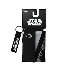 Star Wars: The Mandalorian Men's Din Djarin The Mandalorian Tri-fold Wallet with Keychain Clip