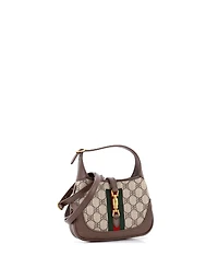 Pre-Owned Balenciaga Mini x Gucci The Hacker Project Jackie 1961 Hobo Bb Coated Canvas