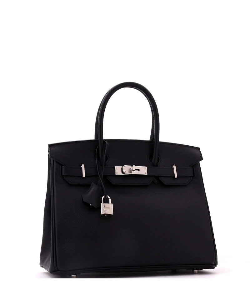 Pre-Owned Hermes Birkin Handbag Epsom with Palladium Hardware