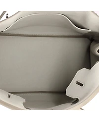 Pre-Owned HERMES Birkin 30 Handbag Light Swift with Palladium Hardware