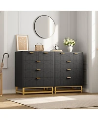 gaomon 5 Drawer Dresser Metal Legs for Bedroom and Living Room