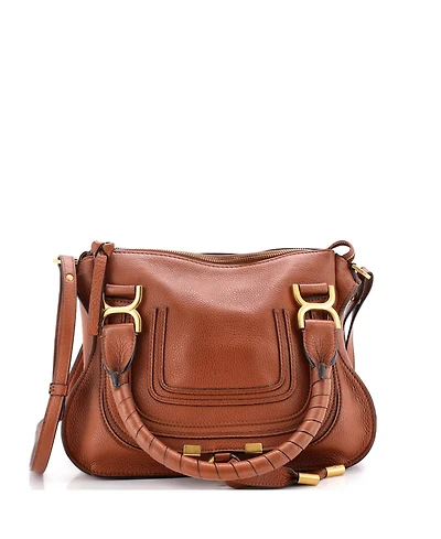 Pre-Owned Chloe Small Marcie Satchel Leather