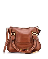 Pre-Owned Chloe Small Marcie Satchel Leather