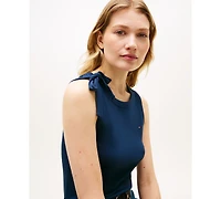 Tommy Hilfiger Women's Bow Detail Crewneck Tank Top