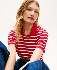 Tommy Hilfiger Women's Script Logo Polo T-Shirt