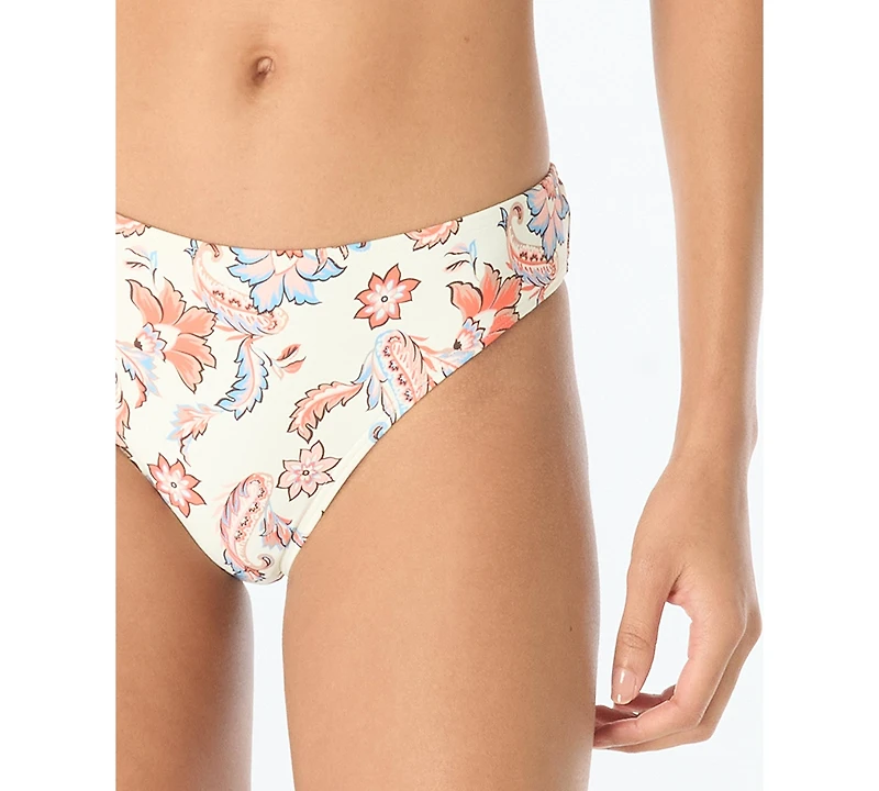 Vince Camuto Women's Printed High-Cut Swim Bottoms