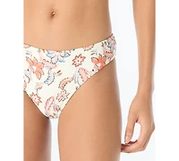 Vince Camuto Women's Printed High-Cut Swim Bottoms
