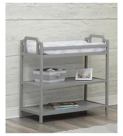 Flynama Modern Multi Purpose Changing Table Light Removable Tray Convertible Bookshelf