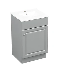 Sillysis 20'' Bathroom Vanity with Sink, Painted Mdf Cabinet, Soft Close Door, Adjustable Shelf & Organizer for Small Spaces