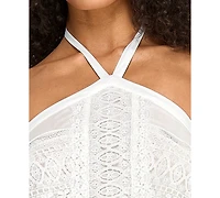 Seni & Cade Women's Halter-Neck Tier Babydoll Dress