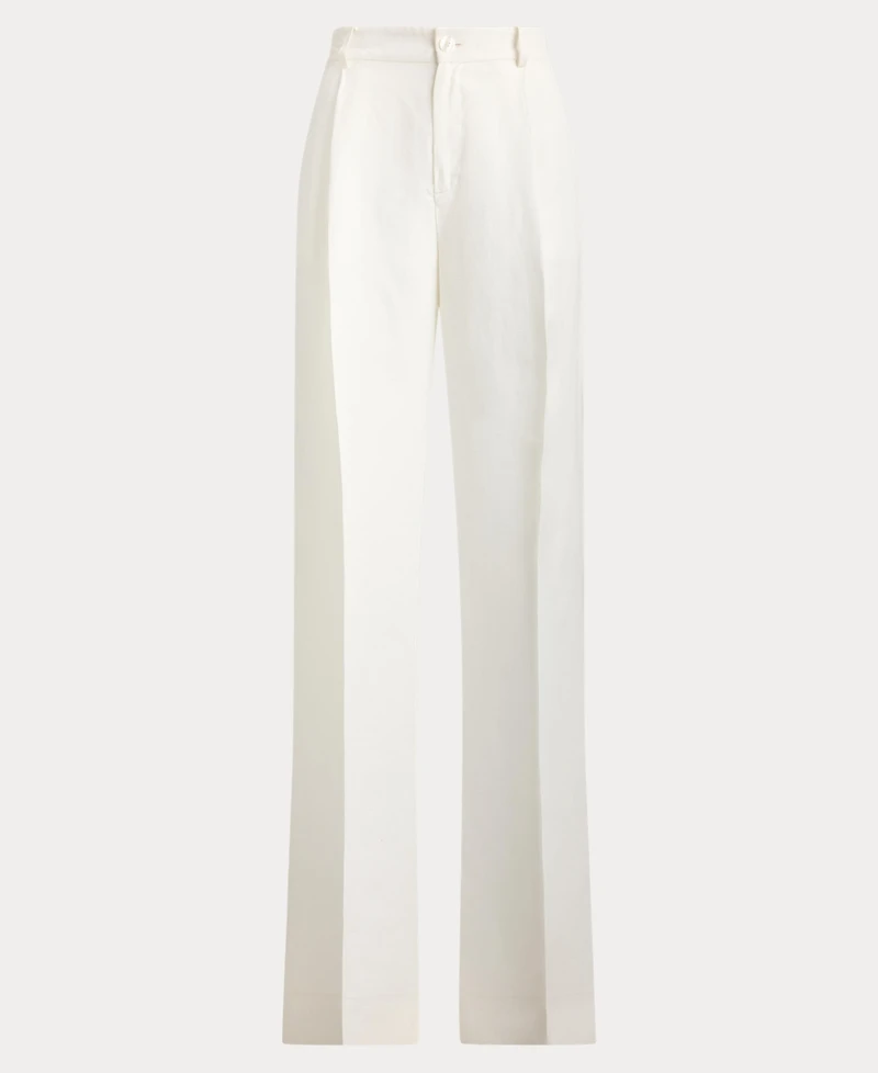 Lauren Ralph Women's Twill Wide-Leg Pants