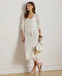 Lauren Ralph Women's Long-Sleeve V-Neck Cardigan