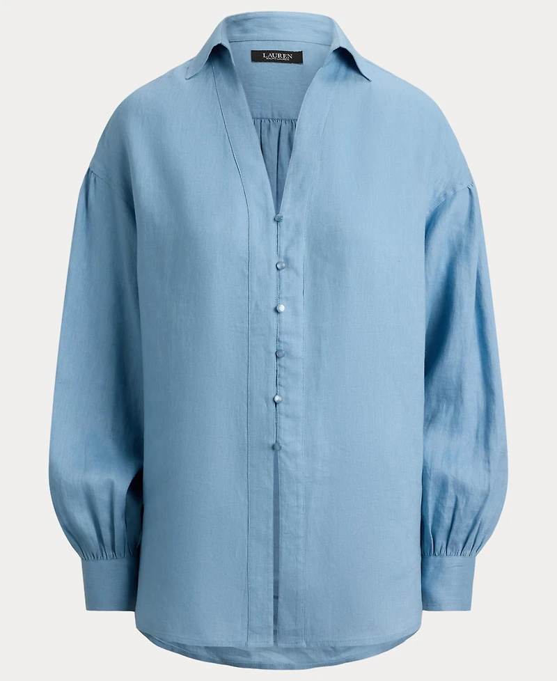 Lauren Ralph Women's Blouson-Sleeve Shirt