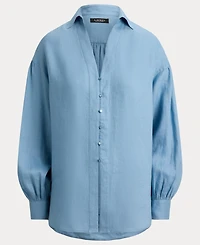 Lauren Ralph Women's Blouson-Sleeve Shirt
