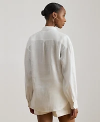 Lauren Ralph Women's Blouson-Sleeve Shirt