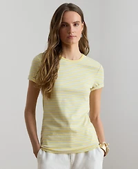 Lauren Ralph Women's Striped Short-Sleeve T-Shirt