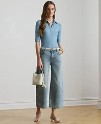 Lauren Ralph Women's Johnny Collar Polo T-Shirt