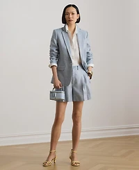 Lauren Ralph Women's Wide-Leg Pleated Shorts