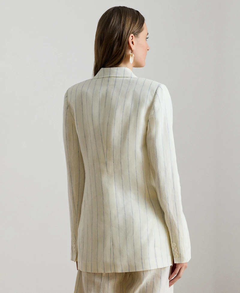 Lauren Ralph Women's Striped Double-Breasted Blazer