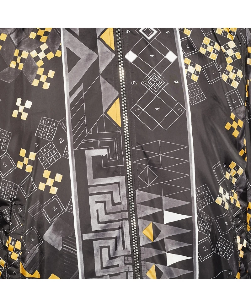 Pre-Owned Versace Men's Graphic Print Zip-Up Bomber Jacket