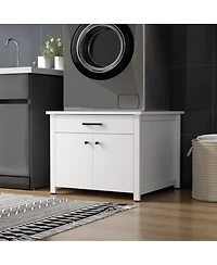 Homsee Freestanding Bathroom Storage Cabinet, Washer Dryer Laundry Pedestal