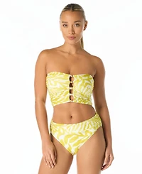 Carmen Marc Valvo Women's Bandeau Draped Top