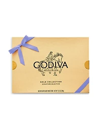 Godiva Assorted Chocolate Gold Gift Box with Iris Ribbon