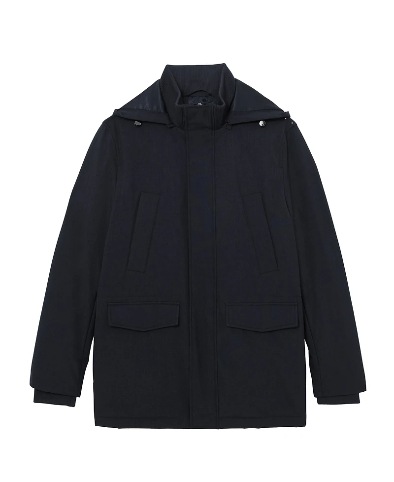 Reiss Men's Hooded Zip-Through Padded Coat