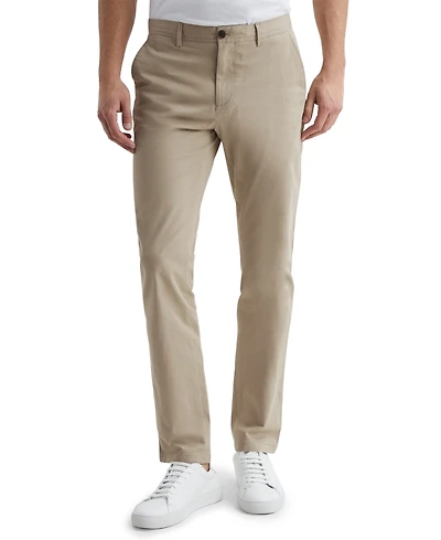Reiss Men's Washed-Cotton Slim-Fit Chinos Pants