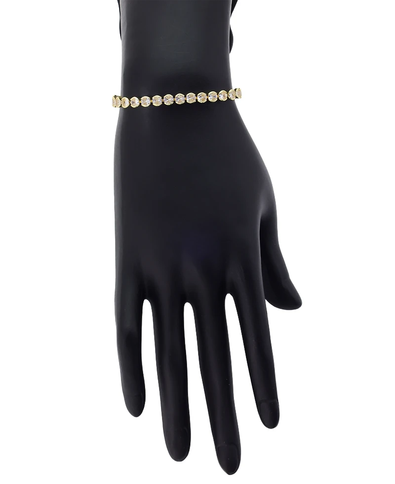 Unwritten Cubic Zirconia and Cord Tennis Bolo Bracelet