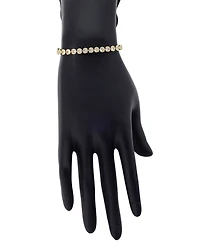 Unwritten Cubic Zirconia and Cord Tennis Bolo Bracelet