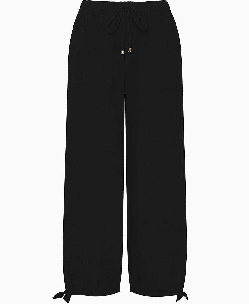 Lauren Ralph Women's Cotton Pull-On Cover-Up Pants