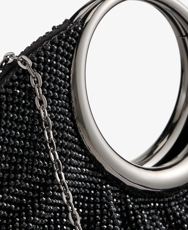 I.n.c International Concepts Ring Handle Diamond Mesh Clutch, Macy's Exclusive
