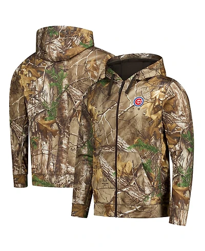 Dunbrooke Men's Camo Chicago Cubs Trophy Realtree Full-Zip Hoodie