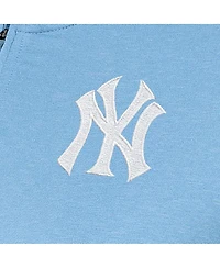Antigua Women's Light Blue New York Yankees Mentor Quarter-Zip