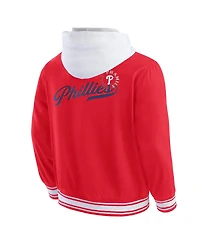 Darius Rucker Collection by Fanatics Men's Red Philadelphia Phillies Full-Snap Hooded Jacket