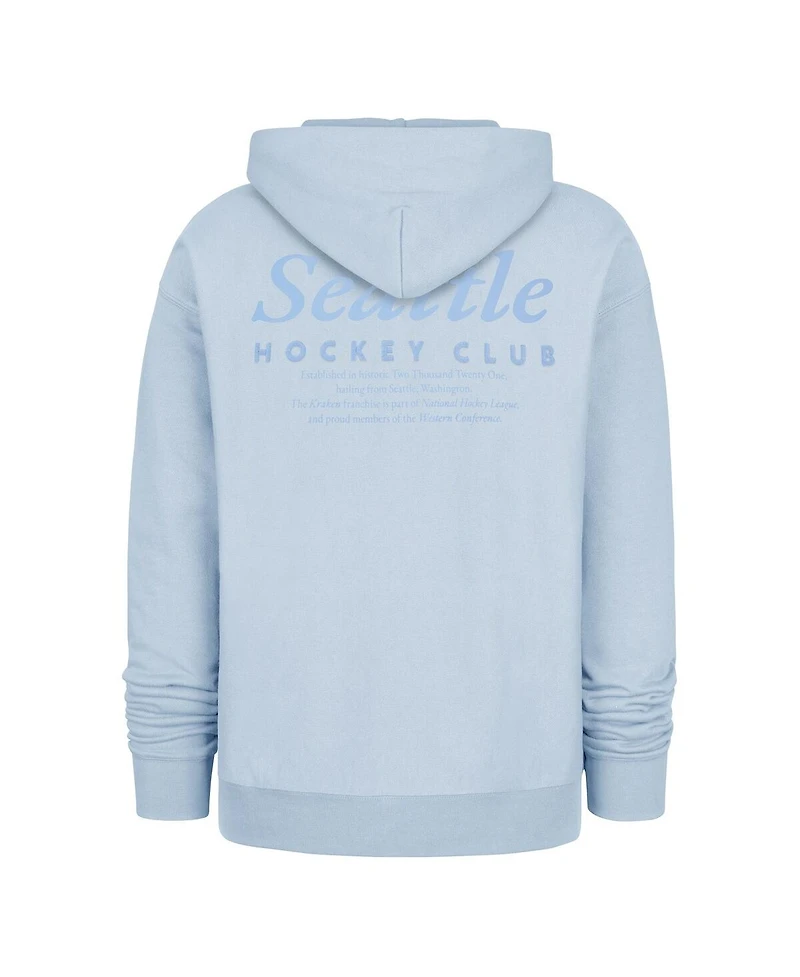 '47 Brand Men's Light Blue Seattle Kraken Foundation Pullover Hoodie