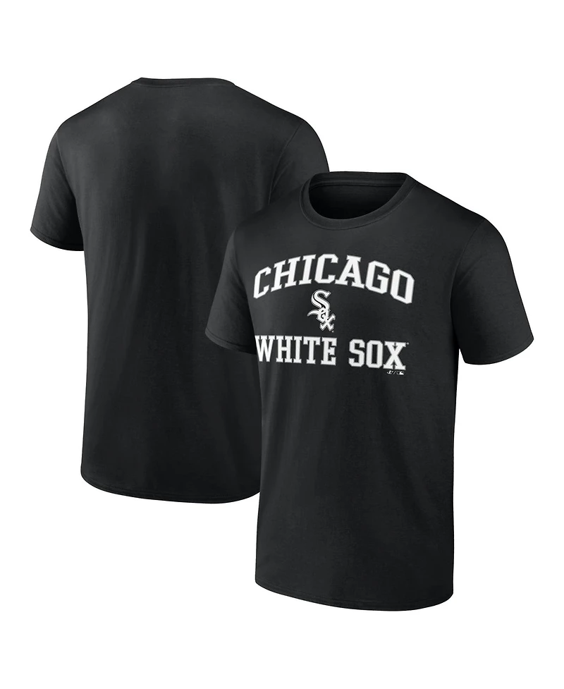 Logo Athletic Men's Black Chicago White Sox Heart and Soul T-Shirt