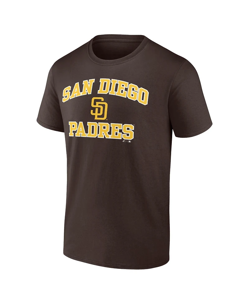 Logo Athletic Men's Brown San Diego Padres Heart and Soul T-Shirt