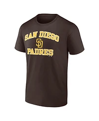Logo Athletic Men's Brown San Diego Padres Heart and Soul T-Shirt