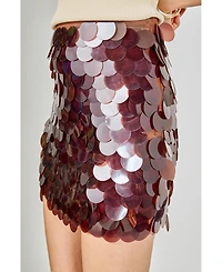 Endless Rose Women's Sequined Half Skirt