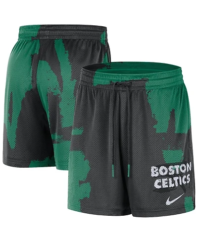 Nike Men's Black/Kelly Green Boston Celtics Courtside Club Dri-fit Practice Shorts