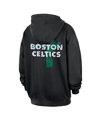 Nike Men's Black Boston Celtics Courtside Club Premium Hoodie