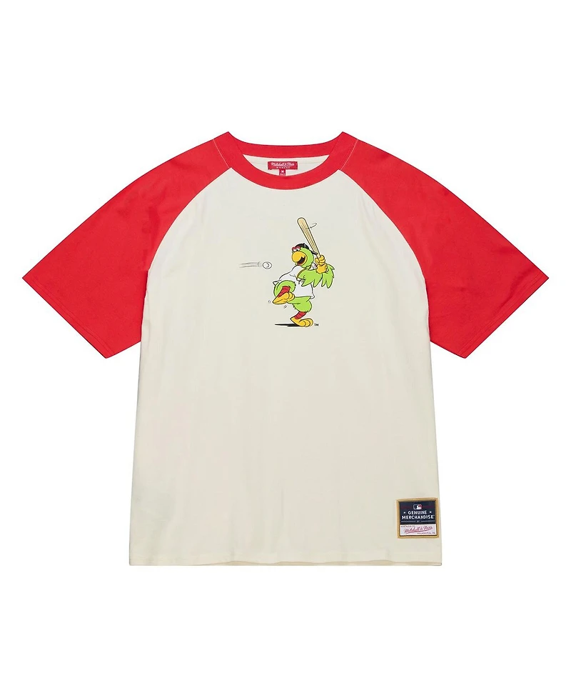 Mitchell & Ness Women's Cream Pittsburgh Pirates Boyfriend Raglan T-Shirt