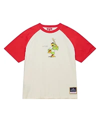 Mitchell & Ness Women's Cream Pittsburgh Pirates Boyfriend Raglan T-Shirt