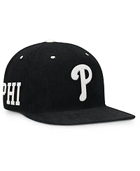 Nike Men's Black Philadelphia Phillies Pro Corduroy Structured Snapback Hat