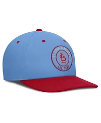 Nike Men's Light Blue/Red St. Louis Cardinals Cooperstown Collection Pro Dri-fit Snapback Hat