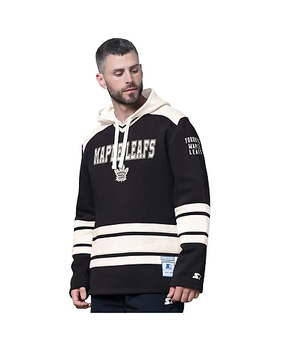 Starter Men's Black Toronto Maple Leaf Slapshot Fashion Hoodie