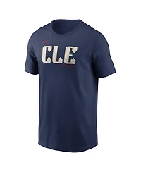 Nike Men's Jose Ramirez Navy Cleveland Guardians City Connect Name Number T-Shirt