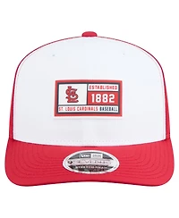 New Era Men's White/Red St. Louis Cardinals Established Patch 9SEVENTY Adjustable Hat